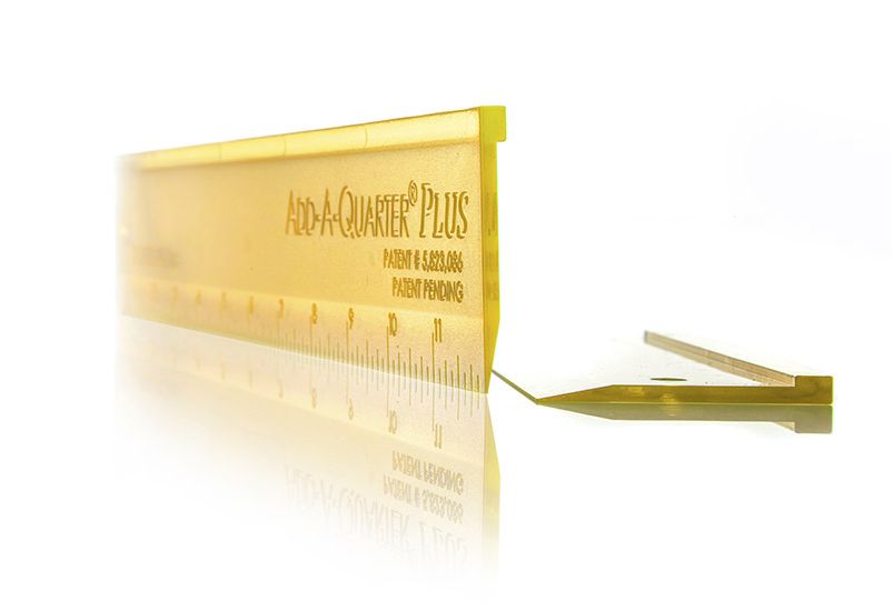 Cm Diseños de plástico Add-a-Quarter ruler-6-inch